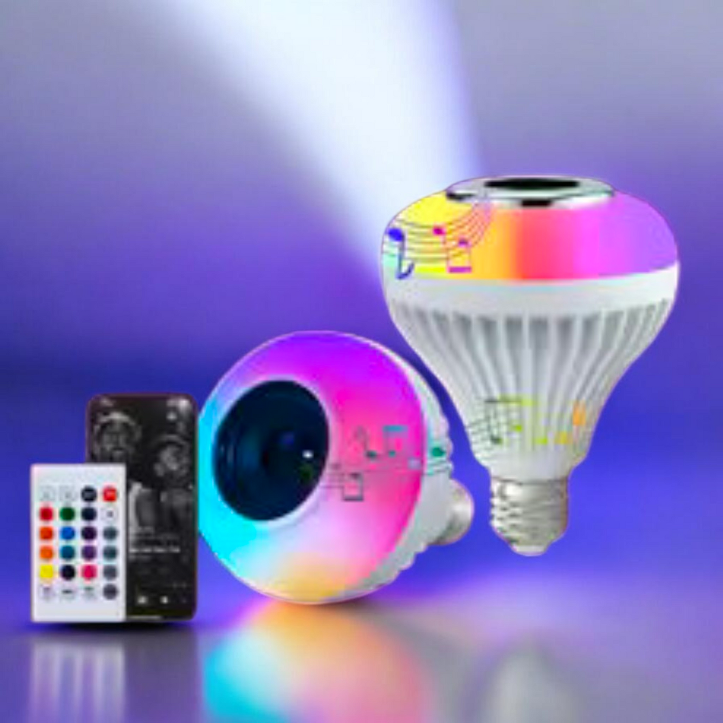 Ultra Żarówka™ – Inteligentne Światło RGB z Głośnikiem Bluetooth i Pilotem
