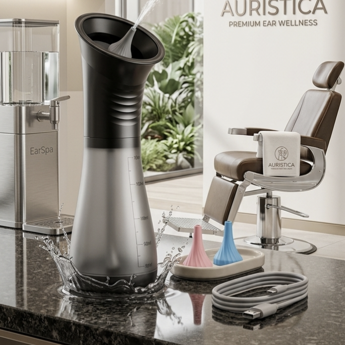 AQUAEAR PRO™ – INTELIGENTNY SYSTEM CZYSZCZENIA USZU DLA MAKSYMALNEGO KOMFORTU I ŚWIEŻOŚCI