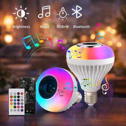Ultra Żarówka™ – Inteligentne Światło RGB z Głośnikiem Bluetooth i Pilotem